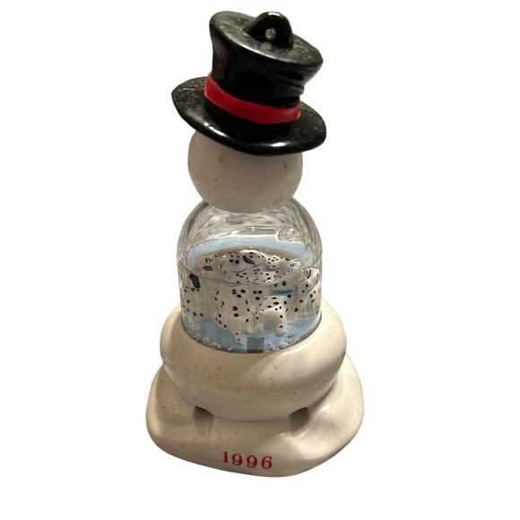 Vintage 1996 McDonald's Snowman's Best Friend 101 Dalmations Snow Globe 5" - Picture 2 of 3